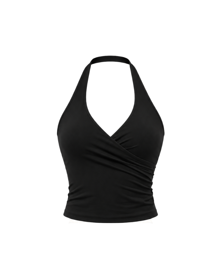 ButterSculpt™ Halter Top in Black